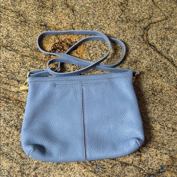 Hammitt  Baby Blue/ Lilac Pebbled Leather Crossbody Bag Like New - Picture 5 of 11